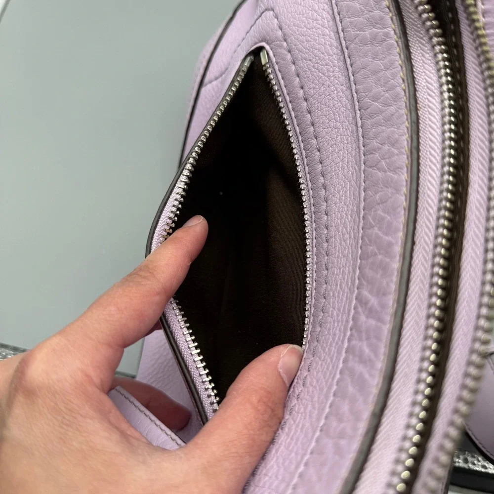 Vintage Y2K‎ Coach Madison F12321 Lavender Leather Shoulder Bag Hobo Purple